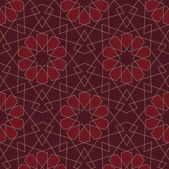 geometric lace   red