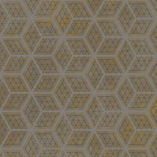 hexagon grid gold