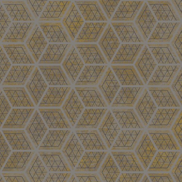hexagon grid gold