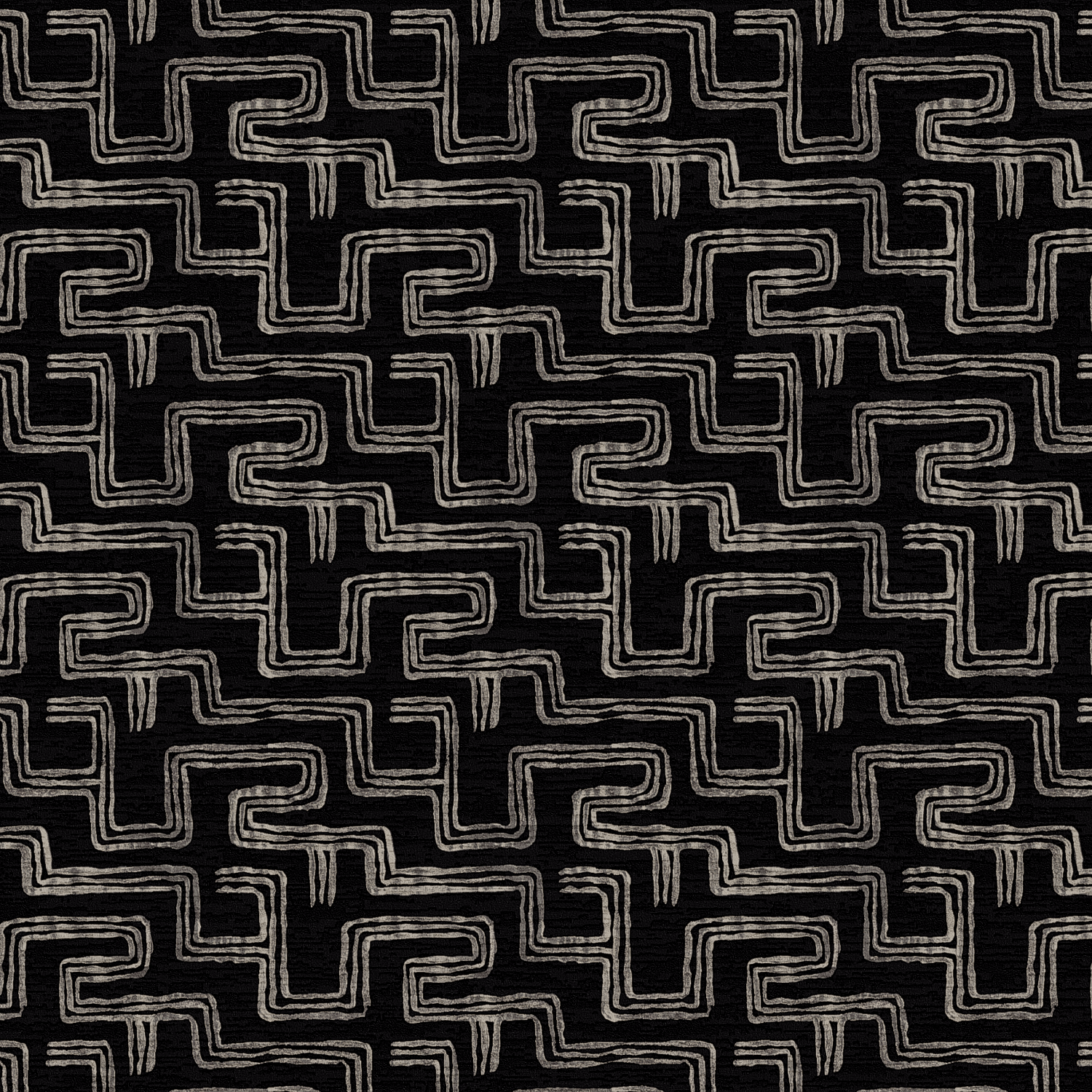 Linked Lines II black