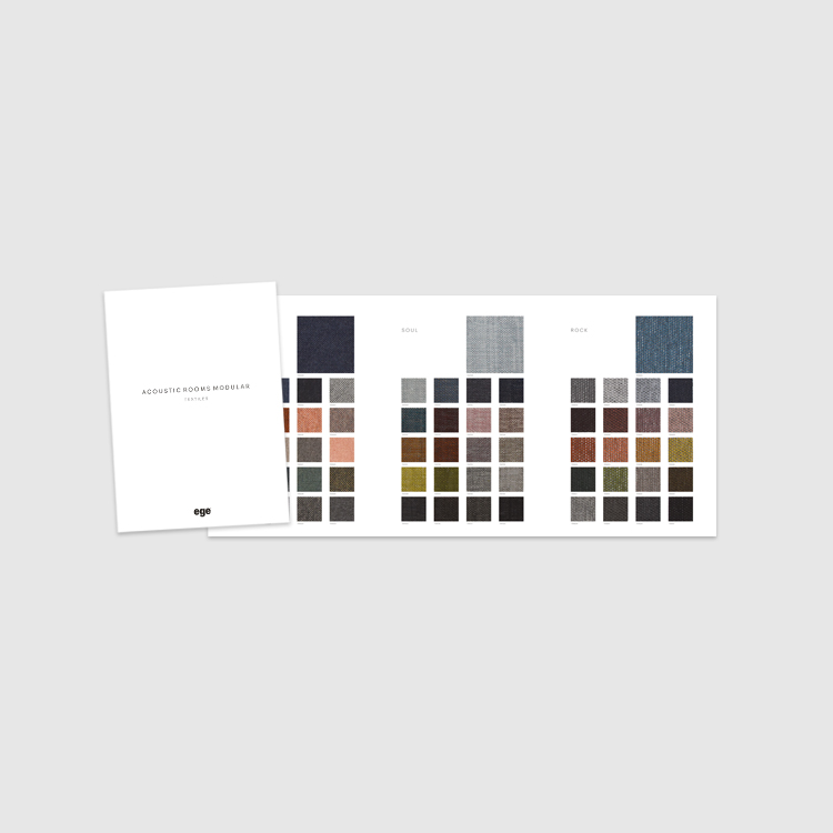 Acoustic Rooms Modular Textiles folder - Mood, Felt, Feel