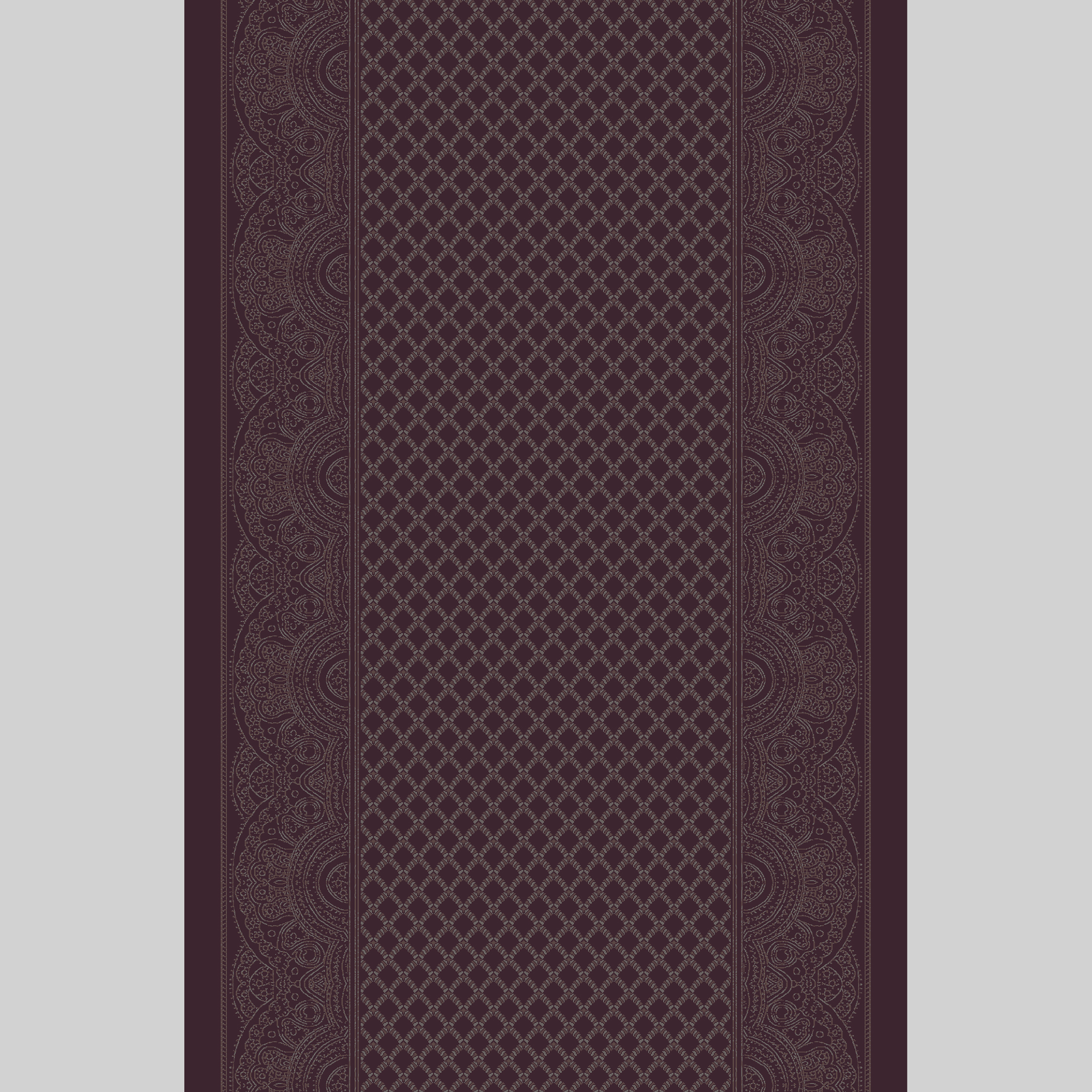 paisley shawl corridor 195 cm  purple
