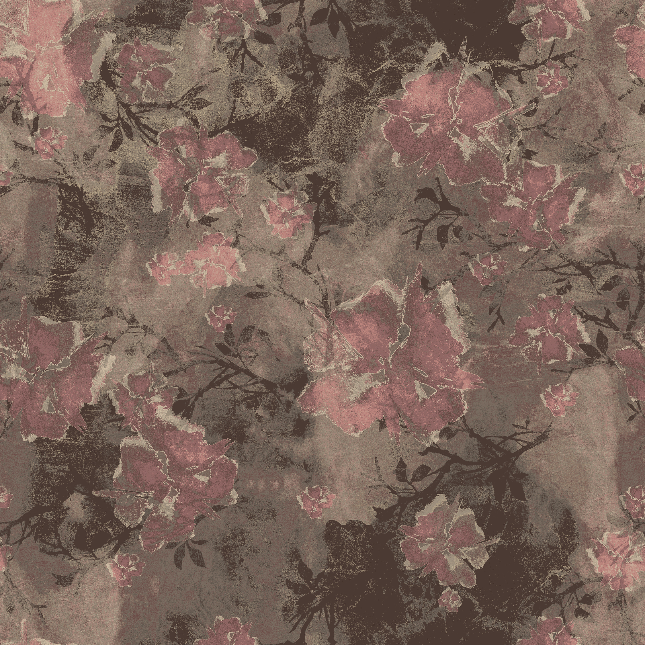 asian flower  light brown