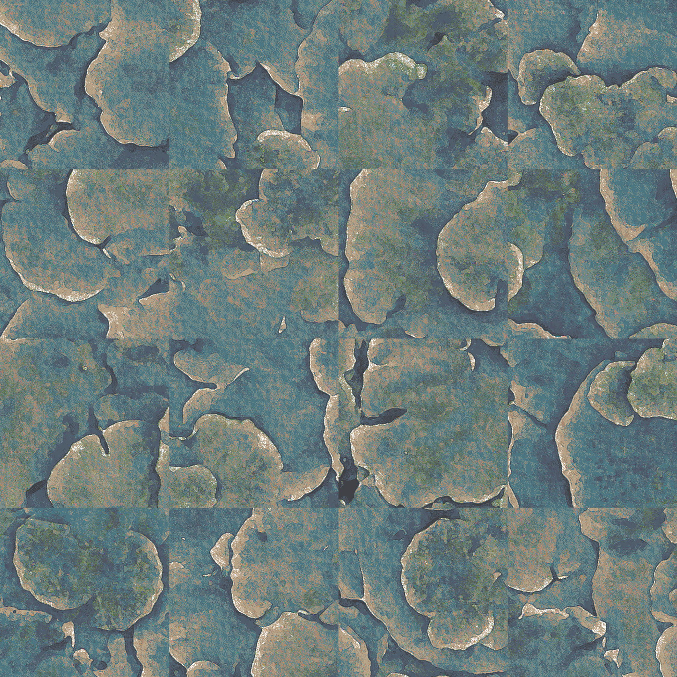 Corals blue