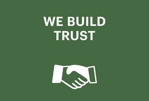 We build trust - Vi skaber tillid